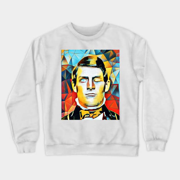 Phineas Gage Abstract Portrait | Phineas Gage Artwork 2 Crewneck Sweatshirt by JustLit